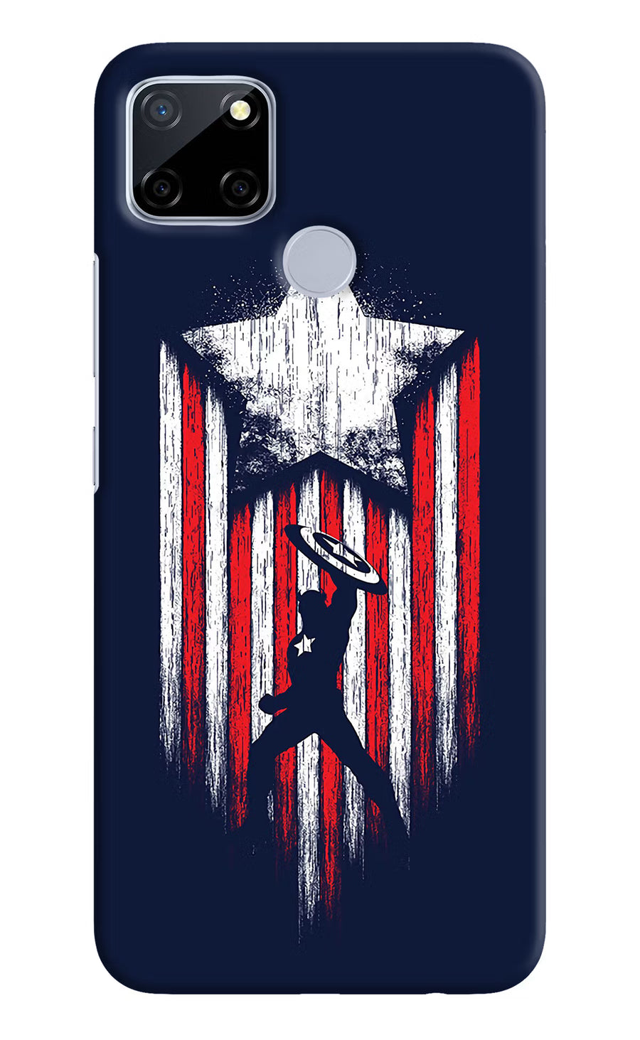 Captain America Marvel Art Realme C12/Narzo 20 Back Cover, Hard case