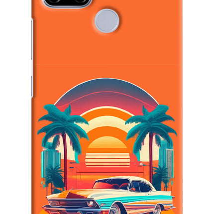 Palm Drive 80s Realme C12/Narzo 20 Hard Case Back Cover by Casekaro