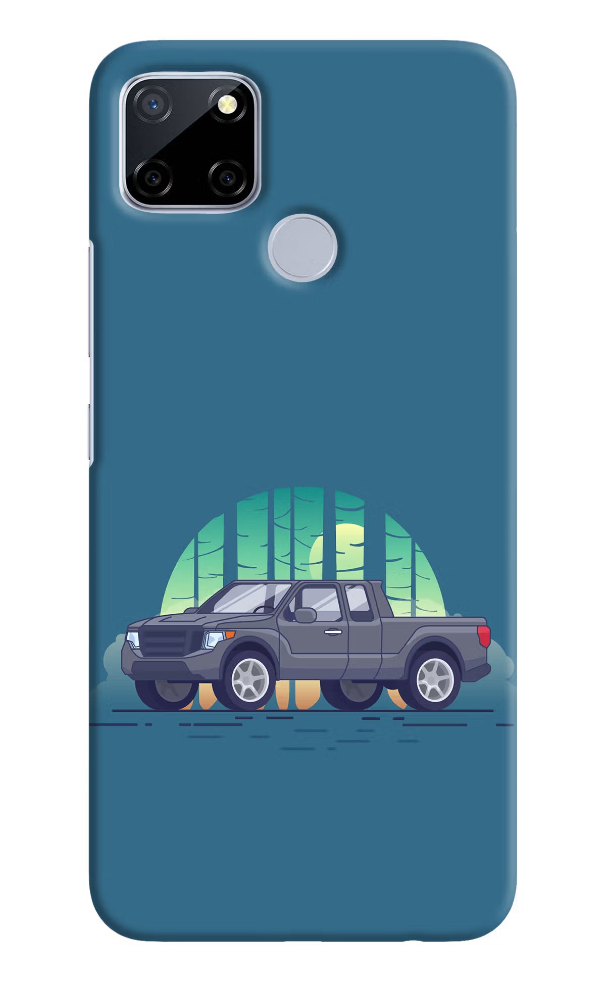Retro Garage Vibe Realme C12/Narzo 20 Hard Case Back Cover by Casekaro
