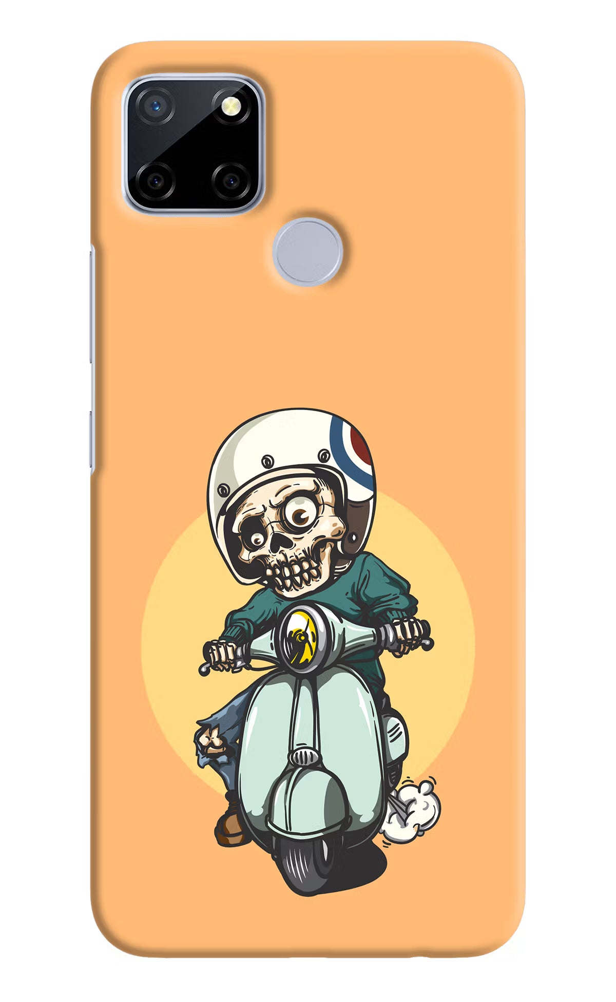 Undead Biker Realme C12/Narzo 20 Hard Case Back Cover by Casekaro