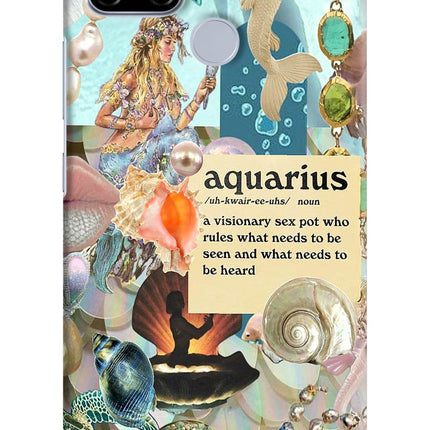 Aquarius Zodiac Realme C12/Narzo 20 Hard Case Back Cover by Casekaro