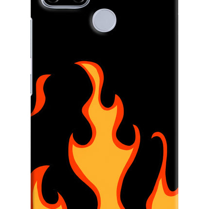 Fired Up – Black Realme C12/Narzo 20 Hard Case Back Cover by Casekaro