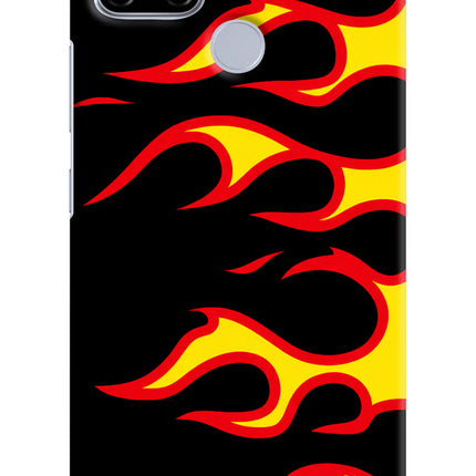 Side Sweep Flames Realme C12/Narzo 20 Hard Case Back Cover by Casekaro