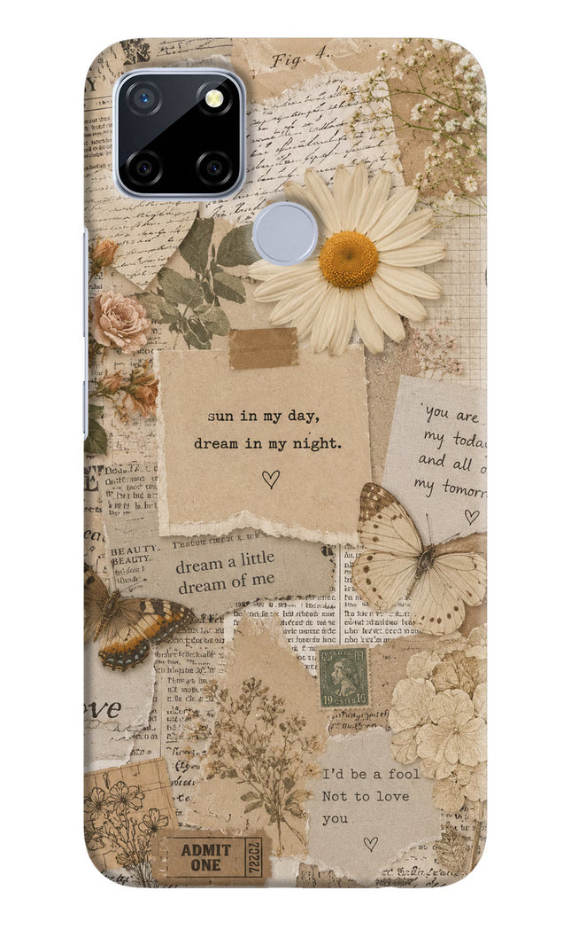 Vintage case Realme C12/Narzo 20 Hard Case Back Cover by Casekaro