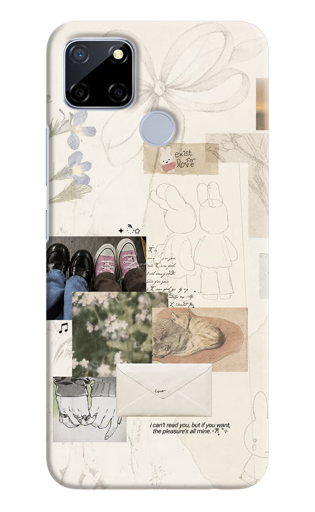 Soft Aesthetic Realme C12/Narzo 20 Hard Case Back Cover by Casekaro