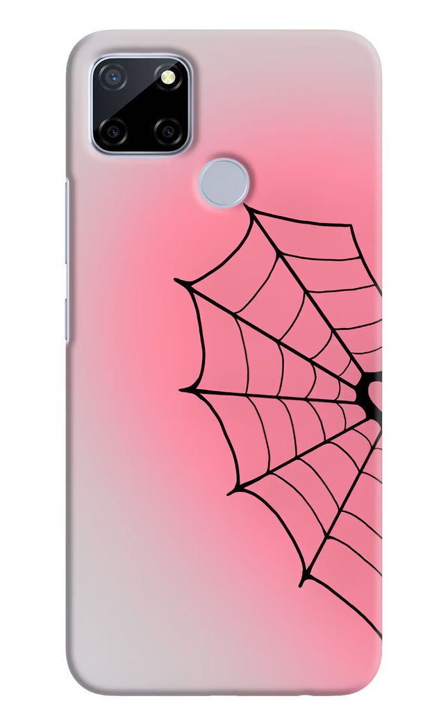 Pink Web Realme C12/Narzo 20 Hard Case Back Cover by Casekaro
