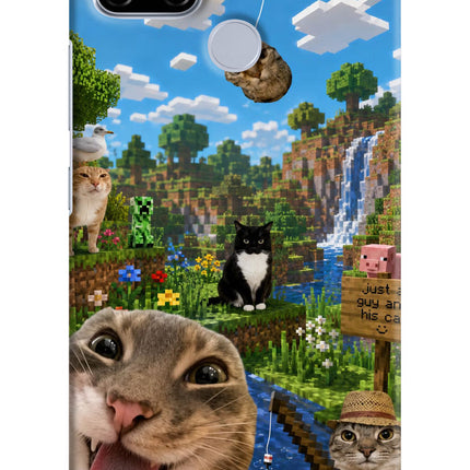 Minecraft Cat Chaos Realme C12/Narzo 20 Hard Case Back Cover by Casekaro