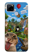 Minecraft Cat Chaos Realme C12/Narzo 20 Hard Case Back Cover by Casekaro