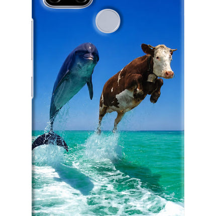 Dolphin vs Cow Realme C12/Narzo 20 Hard Case Back Cover by Casekaro