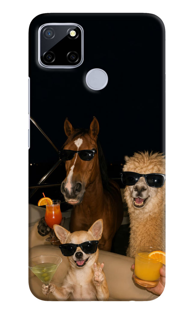 Party Squad Realme C12/Narzo 20 Hard Case Back Cover by Casekaro