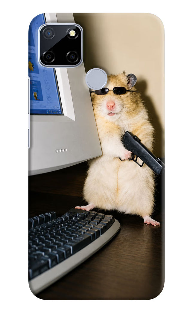Hacker Hamster Realme C12/Narzo 20 Hard Case Back Cover by Casekaro