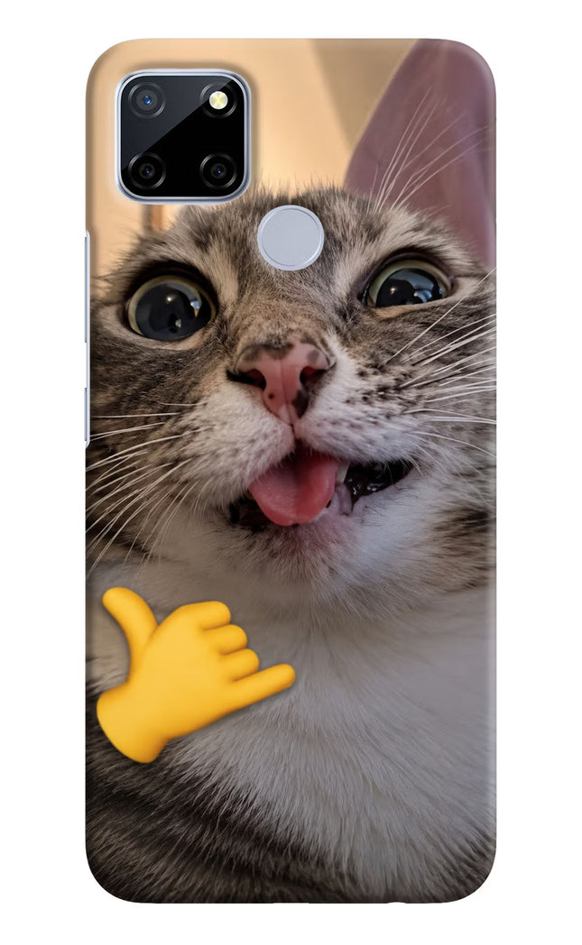 Silly Cat Call Realme C12/Narzo 20 Hard Case Back Cover by Casekaro