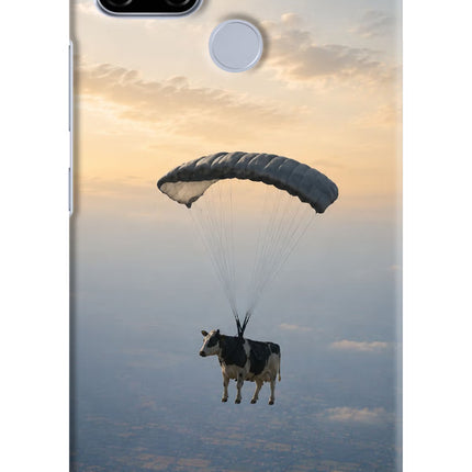 Skydiving Cow Realme C12/Narzo 20 Hard Case Back Cover by Casekaro