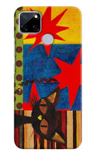 Pop Cat Realme C12/Narzo 20 Hard Case Back Cover by Casekaro