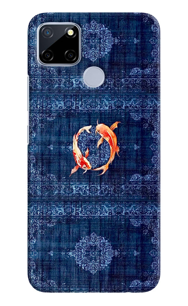 Koi Blue Realme C12/Narzo 20 Hard Case Back Cover by Casekaro