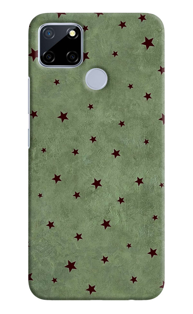 Green Stars Realme C12/Narzo 20 Hard Case Back Cover by Casekaro