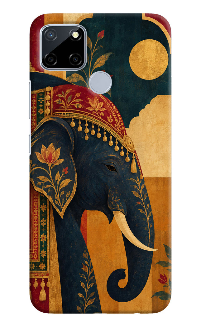 Royal Elephant Realme C12/Narzo 20 Hard Case Back Cover by Casekaro