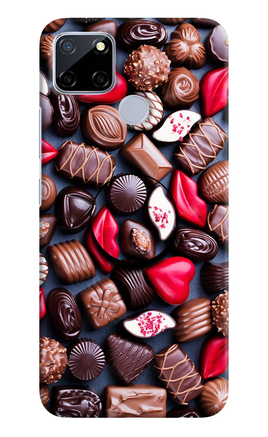 Chocolates Realme C12/Narzo 20 Pop Case, Hard case