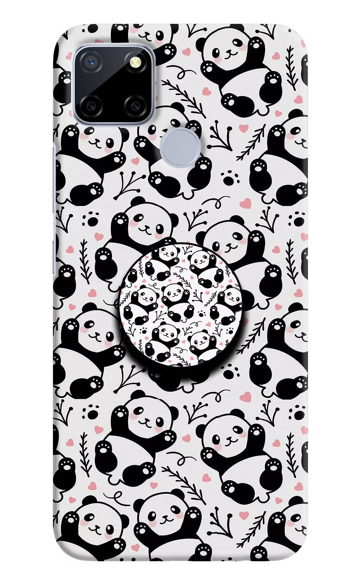 Cute Panda Realme C12/Narzo 20 Pop Case by Casekaro