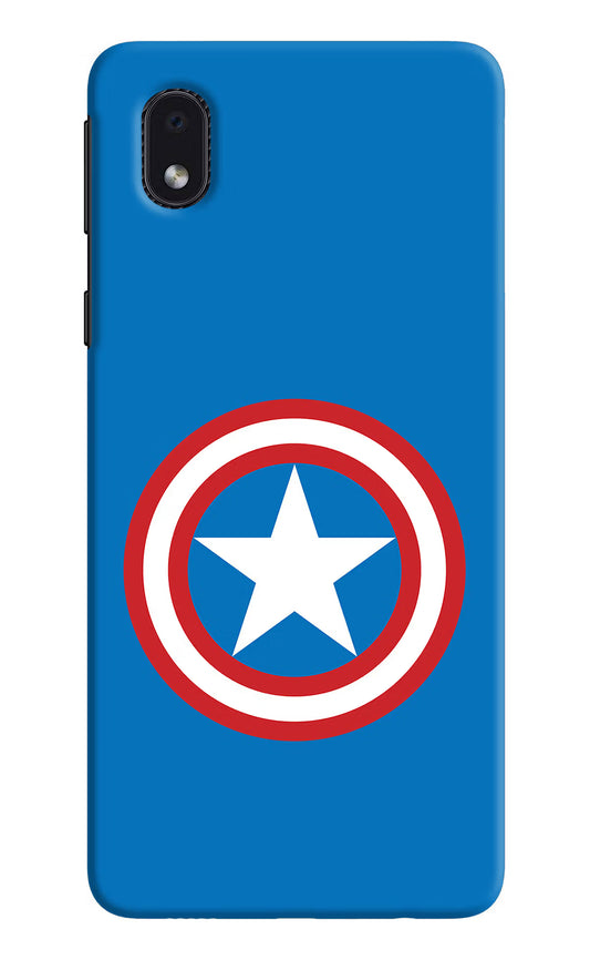 Captain America Logo Samsung M01 Core Hard Case Back Cover by Casekaro