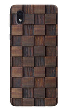 Wooden Cube Design Samsung M01 Core Hard Case Back Cover by Casekaro