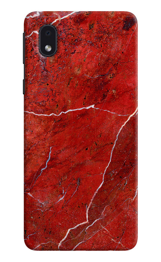 Red Marble Design Samsung M01 Core Hard Case Back Cover by Casekaro