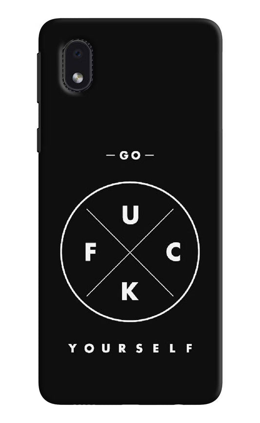 Go Fuck Yourself Samsung M01 Core Hard Case Back Cover by Casekaro