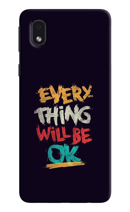Everything Will Be Ok Samsung M01 Core Hard Case Back Cover by Casekaro