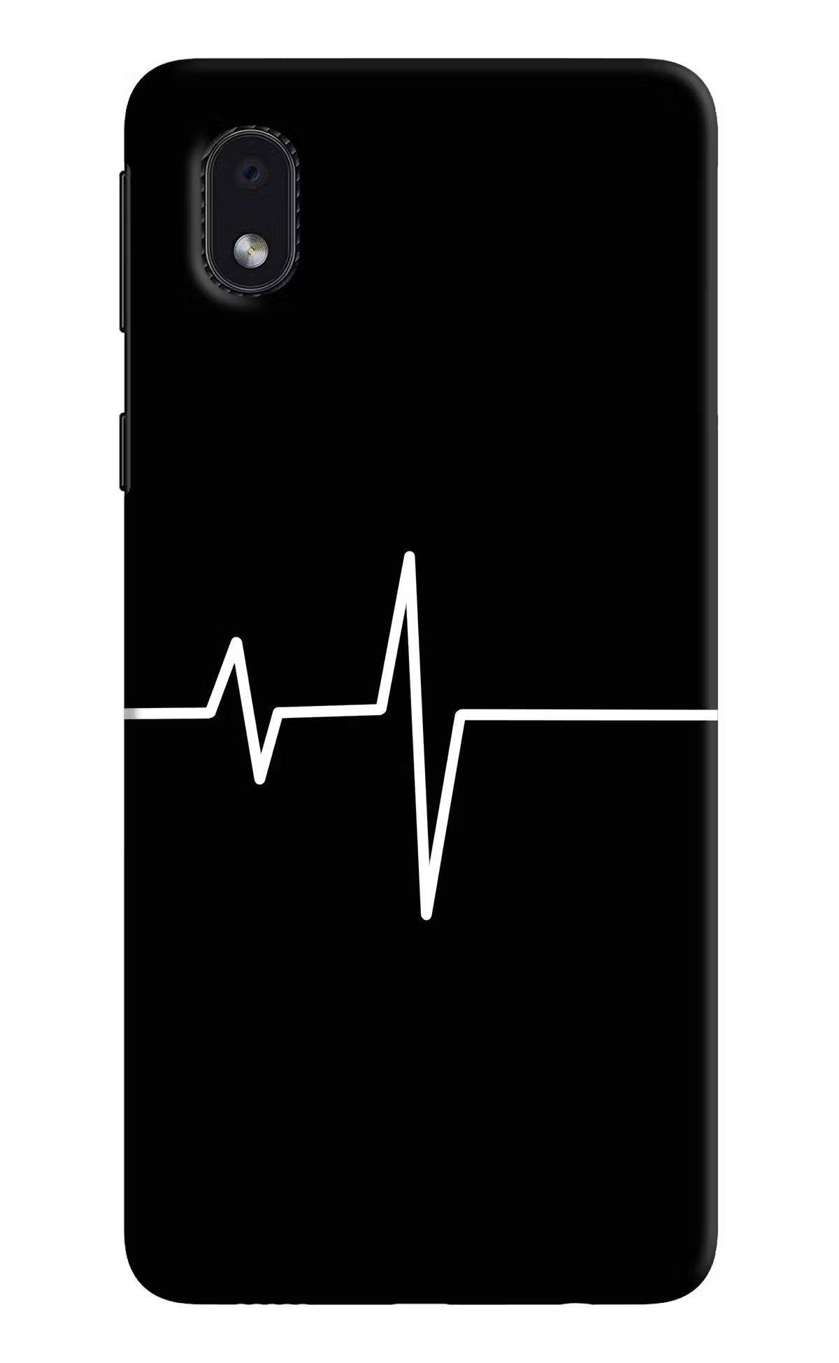 Heart Beats Samsung M01 Core Hard Case Back Cover by Casekaro