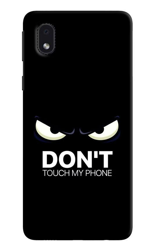 Don'T Touch My Phone Samsung M01 Core Hard Case Back Cover by Casekaro