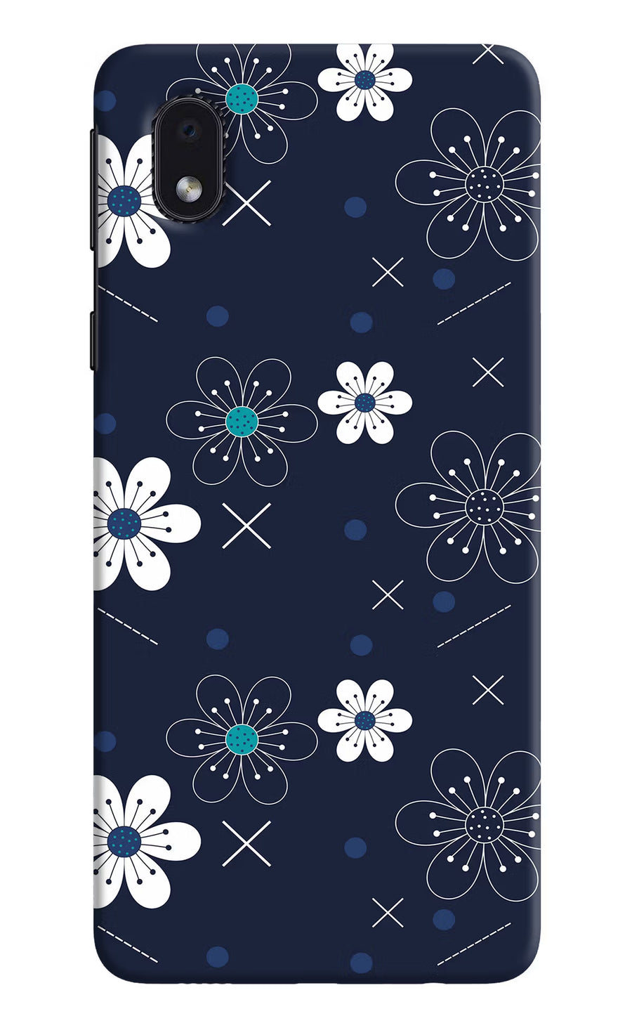 Flowers Samsung M01 Core Back Cover, Hard case