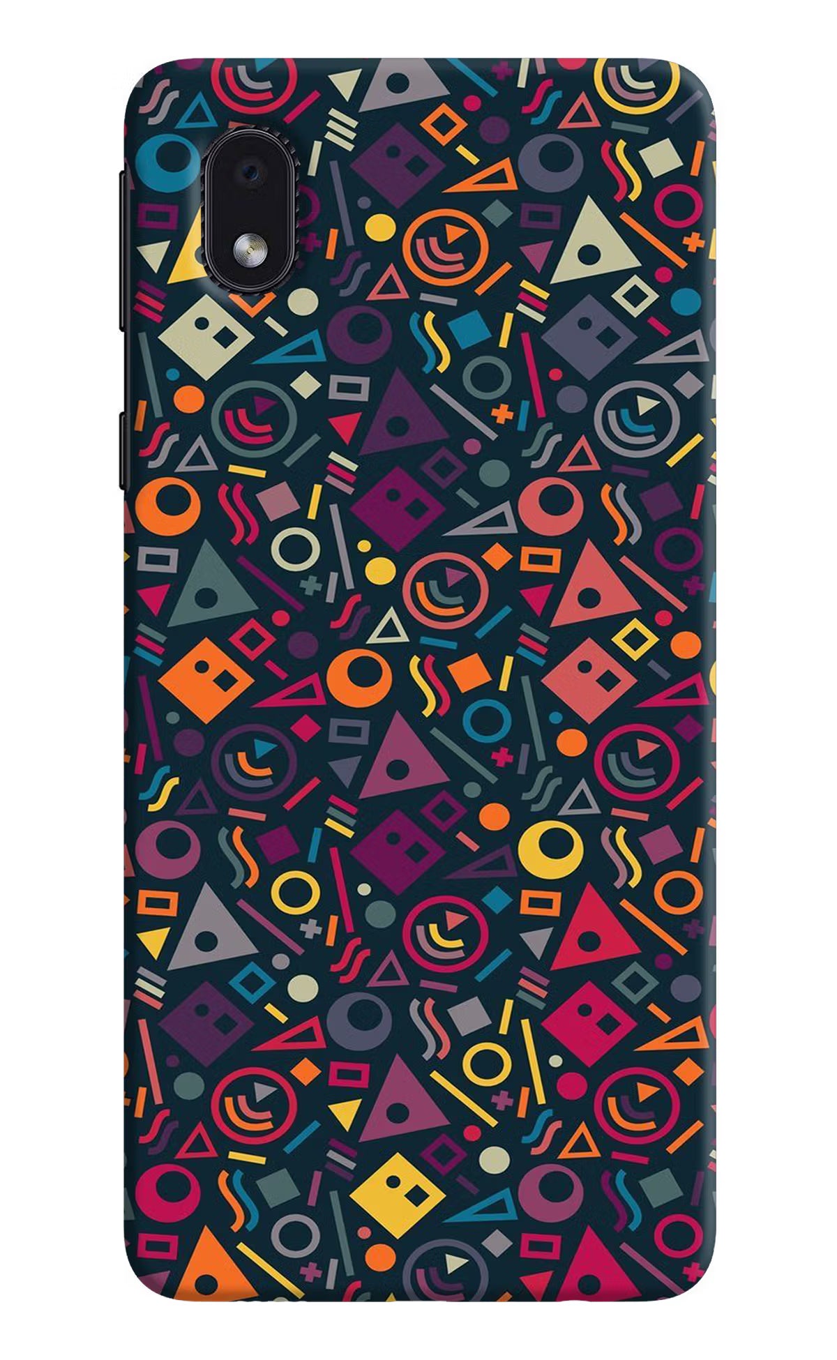 Geometric Abstract Samsung M01 Core Hard Case Back Cover by Casekaro