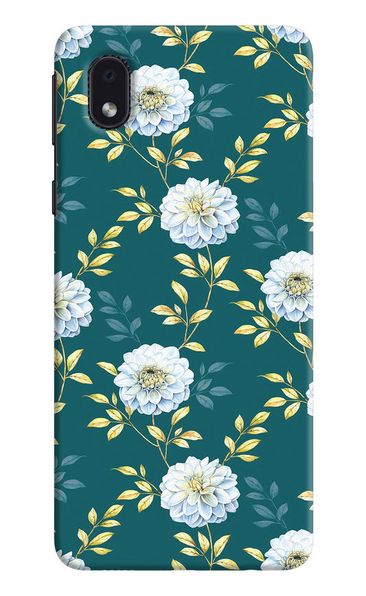 Flowers Samsung M01 Core Hard Case Back Cover by Casekaro