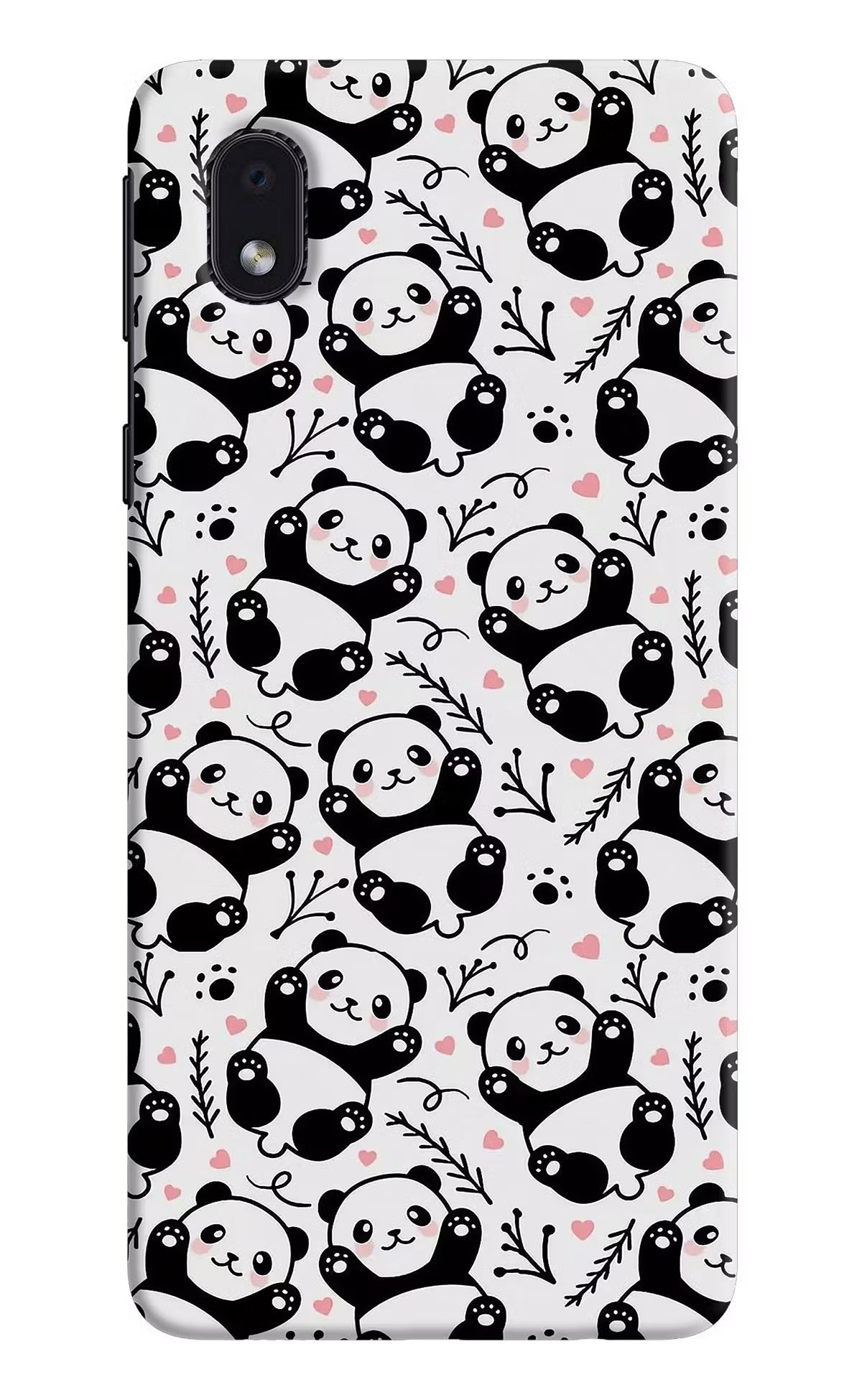 Cute Panda Samsung M01 Core Hard Case Back Cover by Casekaro