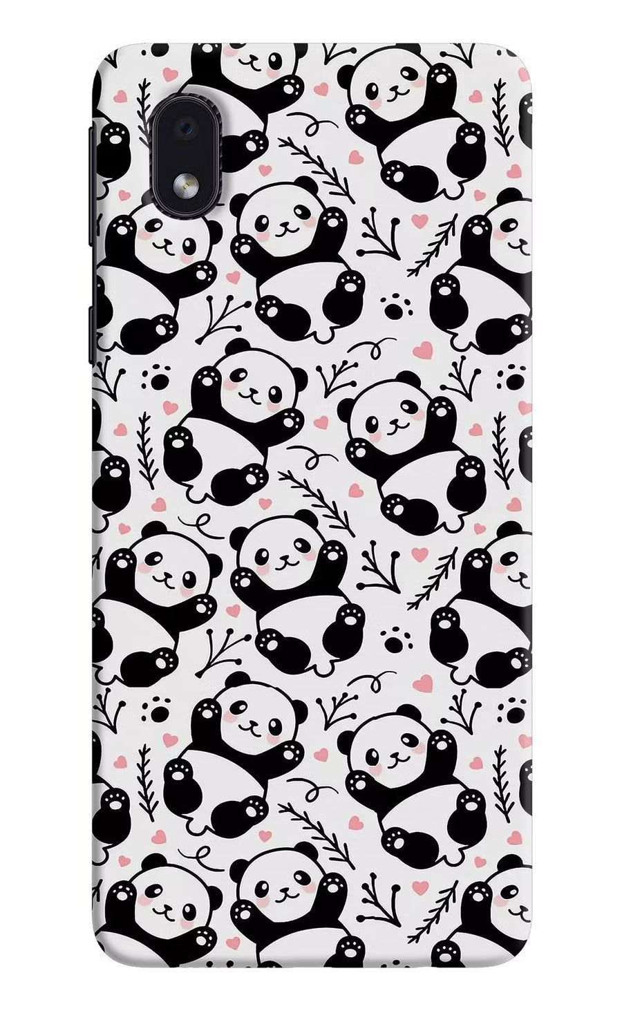Cute Panda Samsung M01 Core Back Cover, Hard case