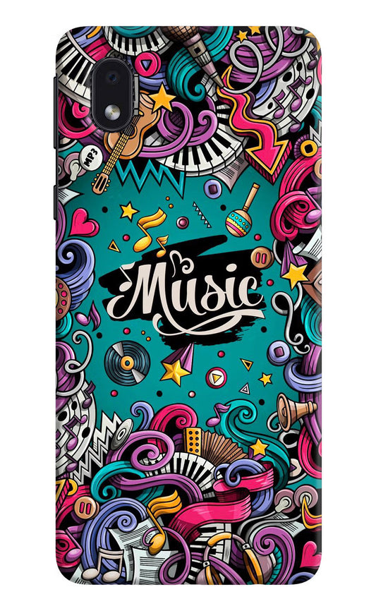 Music Graffiti Samsung M01 Core Hard Case Back Cover by Casekaro
