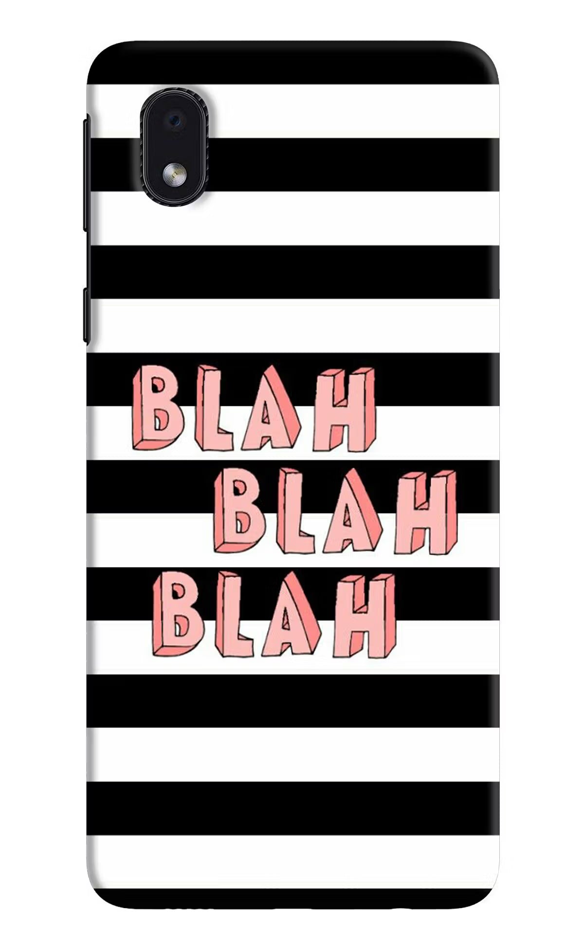 Blah Blah Blah Samsung M01 Core Hard Case Back Cover by Casekaro