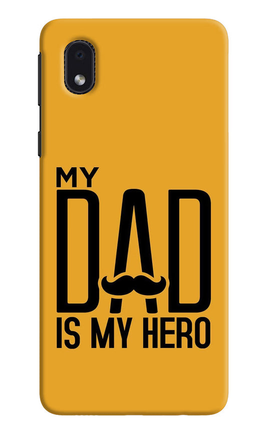 My Dad Is My Hero Samsung M01 Core Hard Case Back Cover by Casekaro