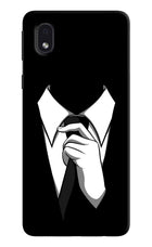 Black Tie Samsung M01 Core Hard Case Back Cover by Casekaro