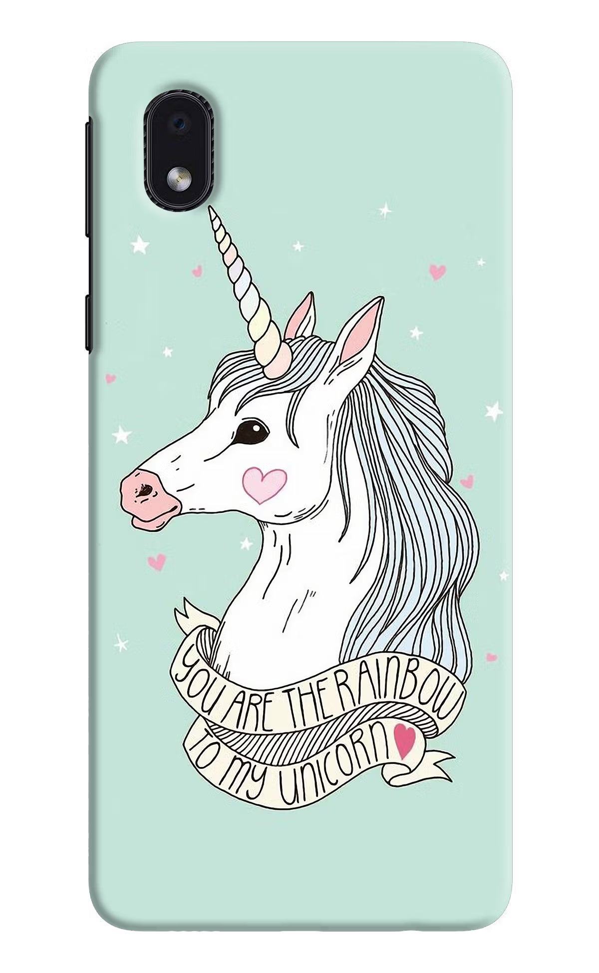 Unicorn Wallpaper Samsung M01 Core Hard Case Back Cover by Casekaro