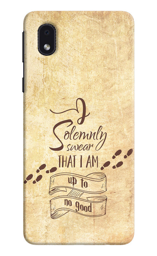 I Solemnly swear that i up to no good Samsung M01 Core Hard Case Back Cover by Casekaro