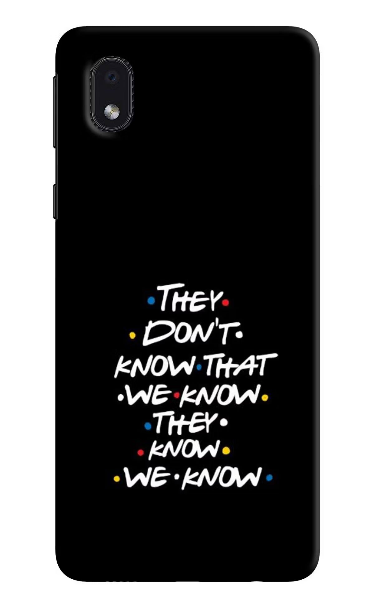 FRIENDS Dialogue Samsung M01 Core Hard Case Back Cover by Casekaro