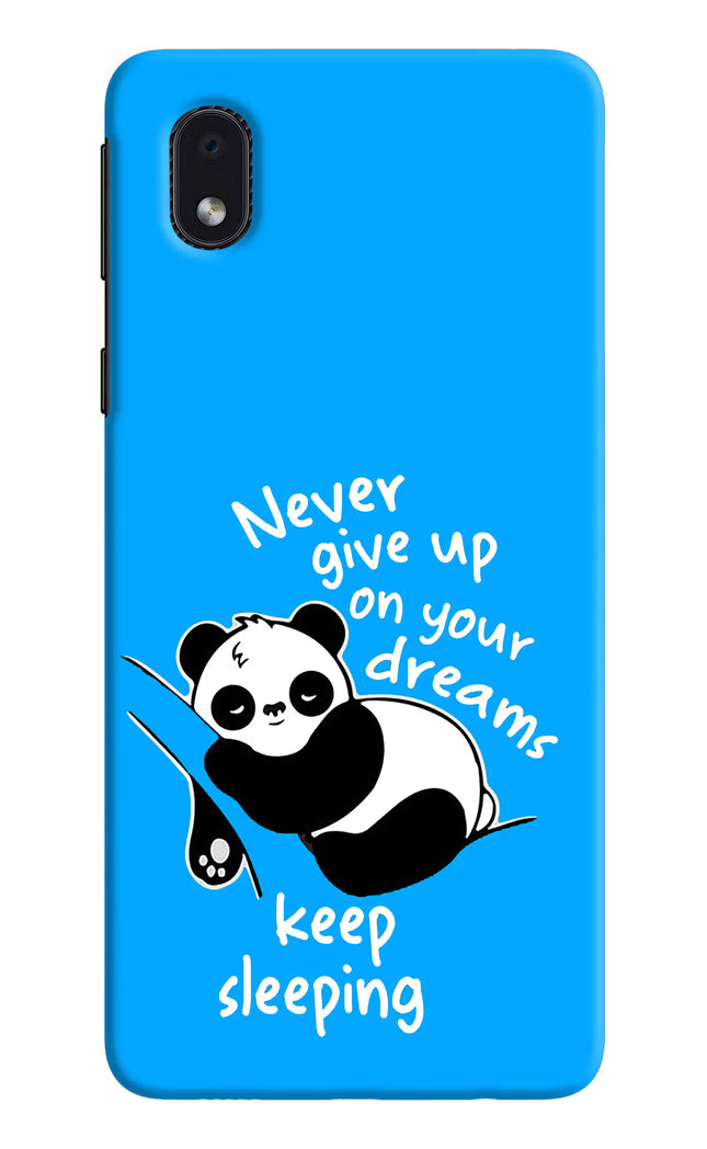 Keep Sleeping Samsung M01 Core Hard Case Back Cover by Casekaro