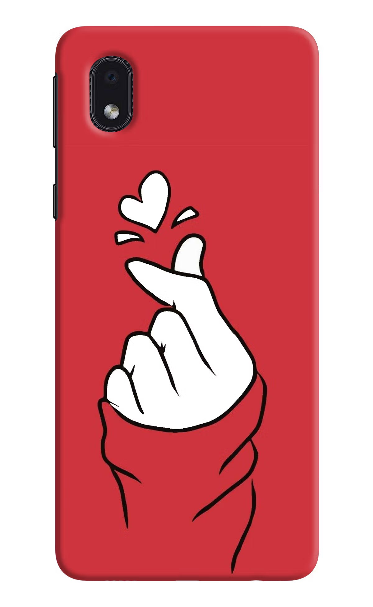 Korean Love Sign Samsung M01 Core Hard Case Back Cover by Casekaro