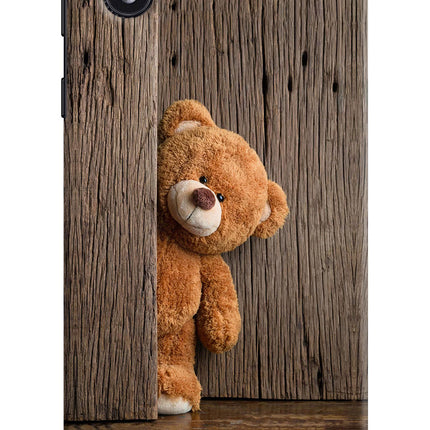 Teddy Wooden Samsung M01 Core Hard Case Back Cover by Casekaro