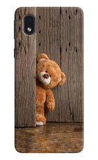 Teddy Wooden Samsung M01 Core Hard Case Back Cover by Casekaro
