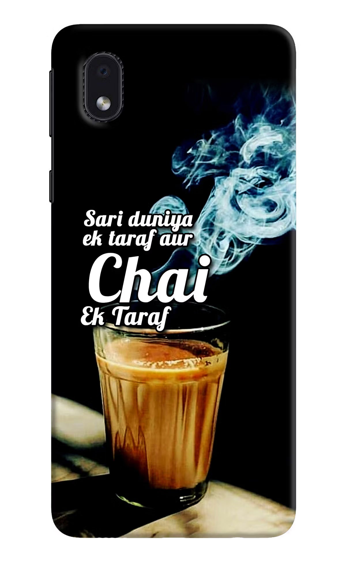 Chai Ek Taraf Quote Samsung M01 Core Hard Case Back Cover by Casekaro