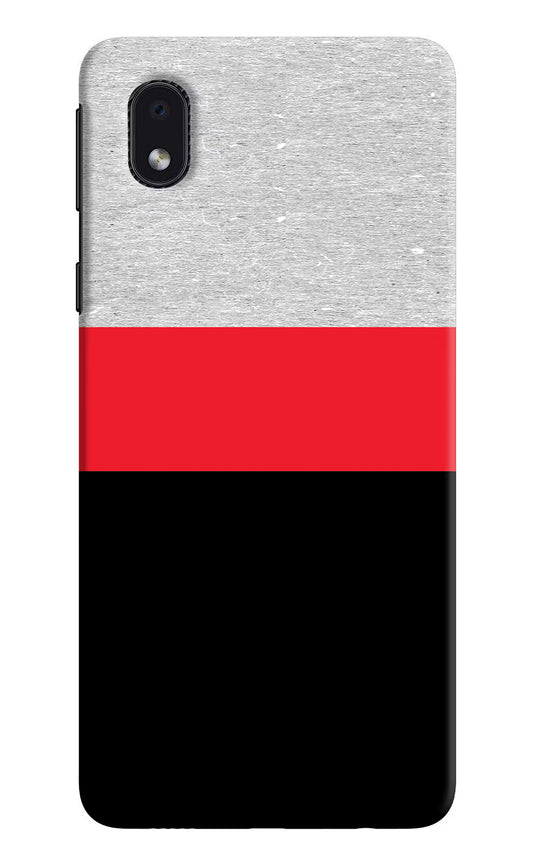 Tri Color Pattern Samsung M01 Core Hard Case Back Cover by Casekaro