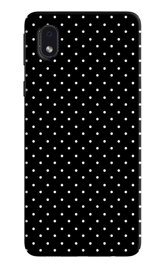 White Dots Samsung M01 Core Hard Case Back Cover by Casekaro
