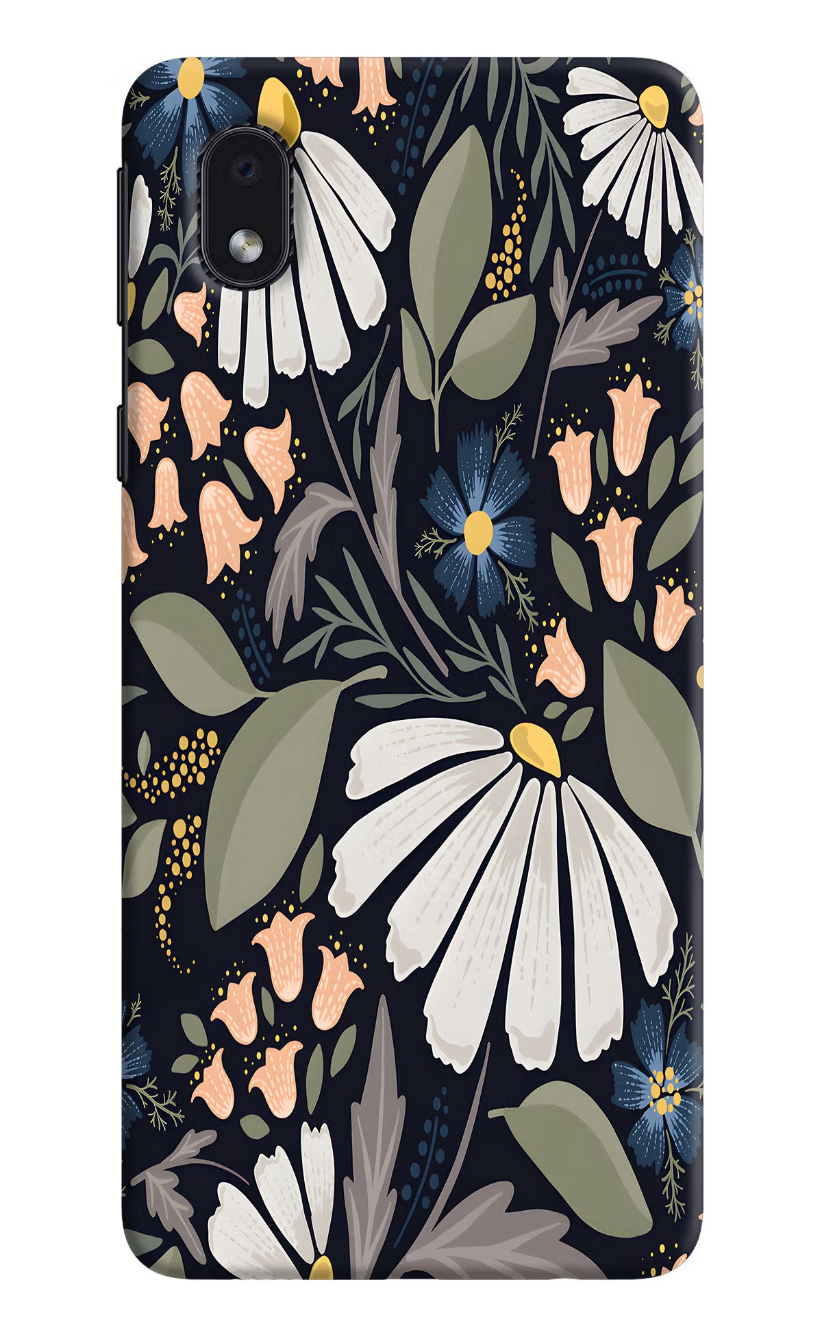Flowers Art Samsung M01 Core Hard Case Back Cover by Casekaro